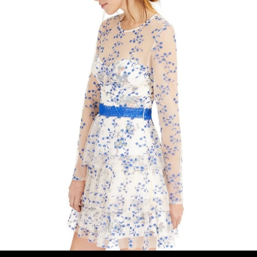 foxiedoxAnna Floral Fit & Flare Dress
